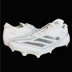 Adidas Adizero Electric White/Silver Metallic Football Cleats IE4374 Size 13